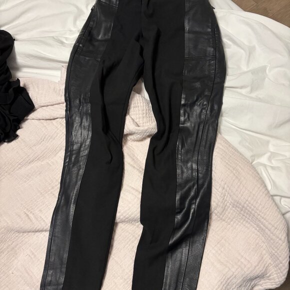 Club Monaco Trousers with Leather Detail - Picture 2 of 3